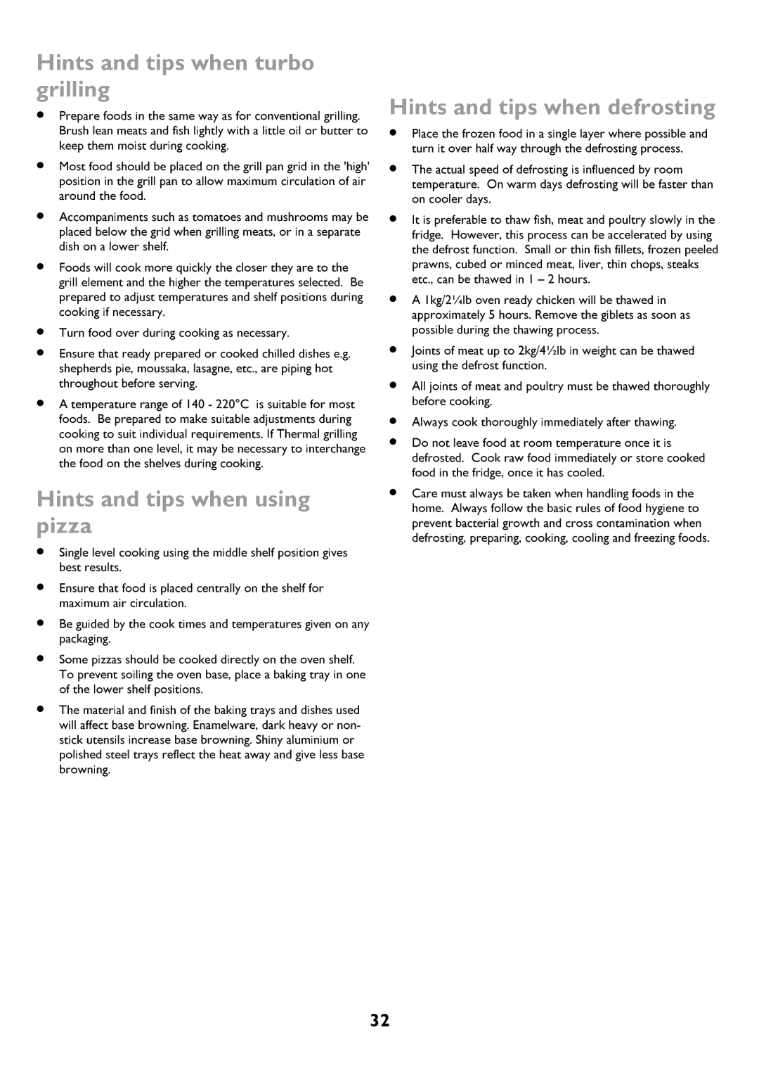 John Lewis JLBIDOS906 instruction manual Caremustalwaysbetak when, Turnfoodovadyduringcookinglasagne, Foodsinthe 