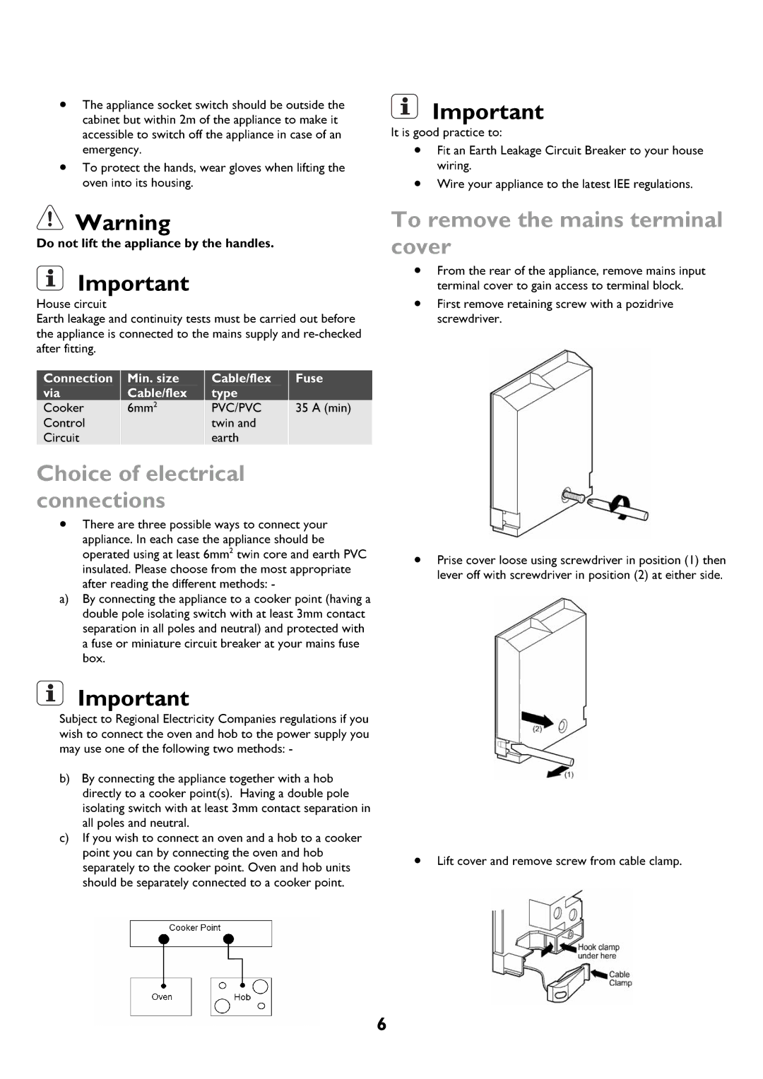 John Lewis JLBIDOS906 instruction manual Connections, Cover, Scewdriver, Srwwithpozidrive 