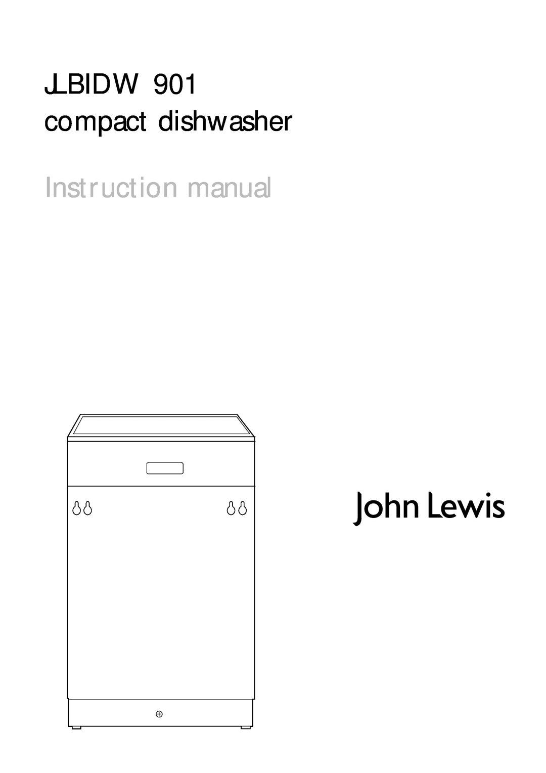 John Lewis instruction manual JLBIDW 901 compact dishwasher 