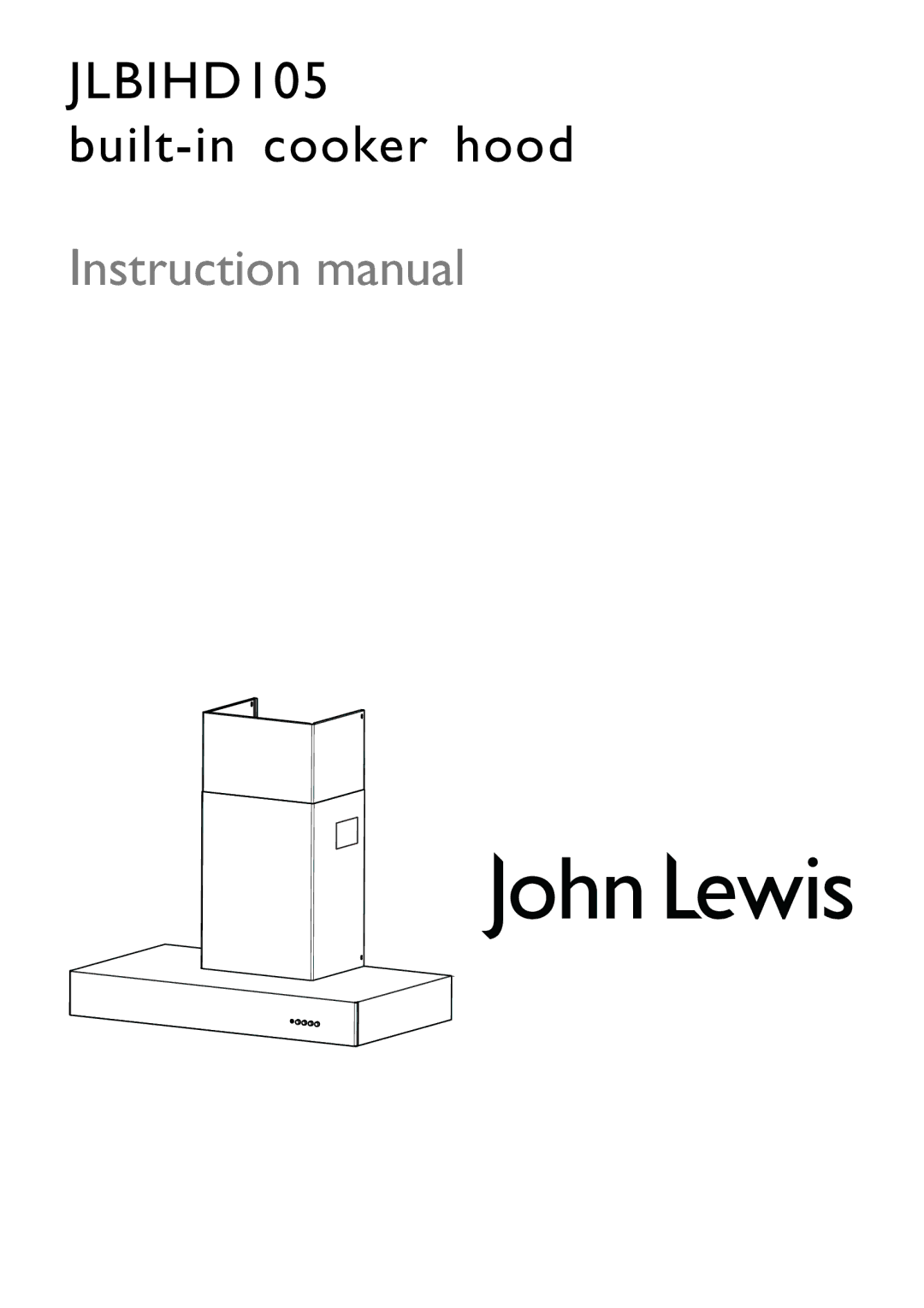 John Lewis JLBIHD105 instruction manual 