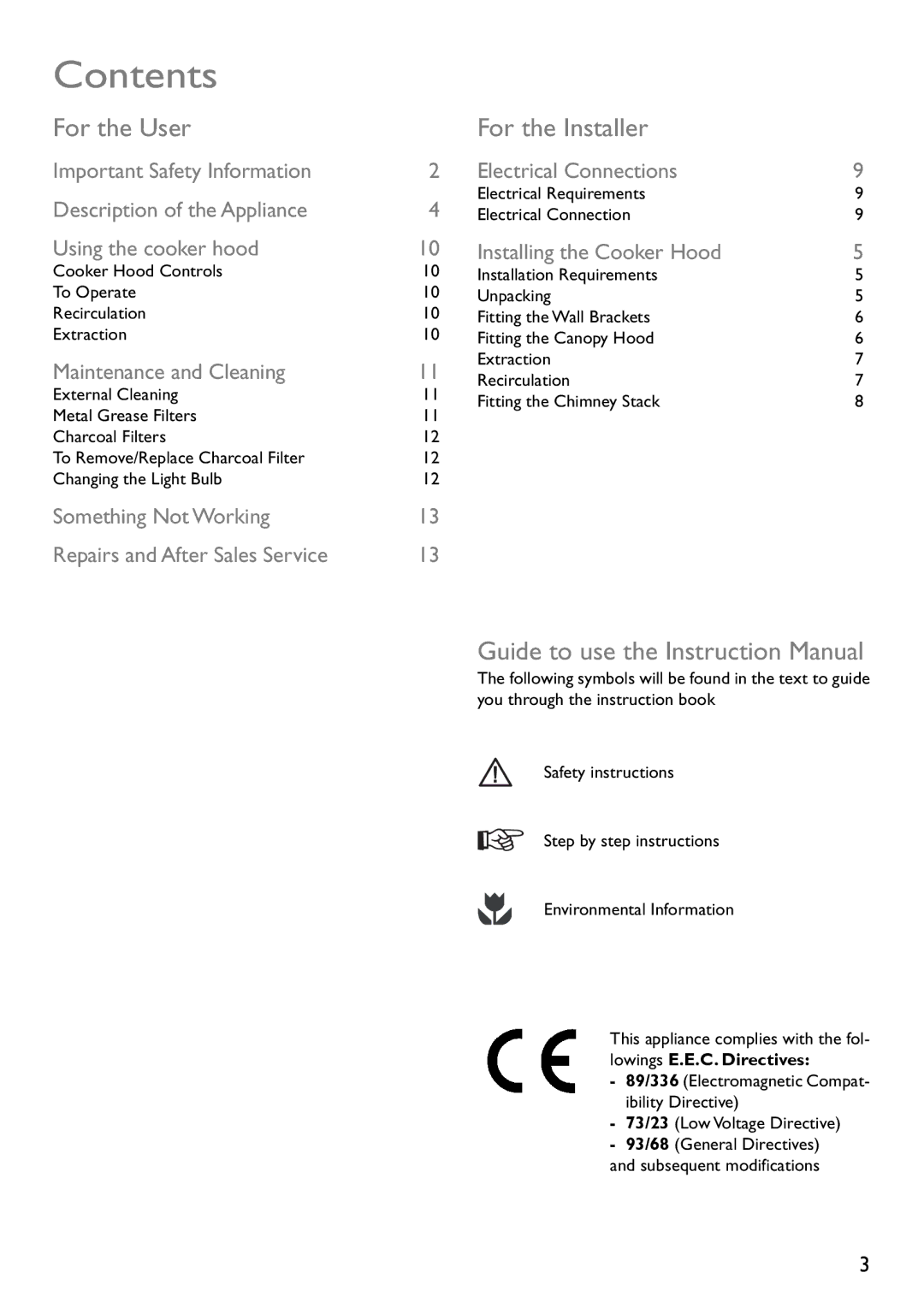 John Lewis JLBIHD601, JLBIHD902 instruction manual Contents 