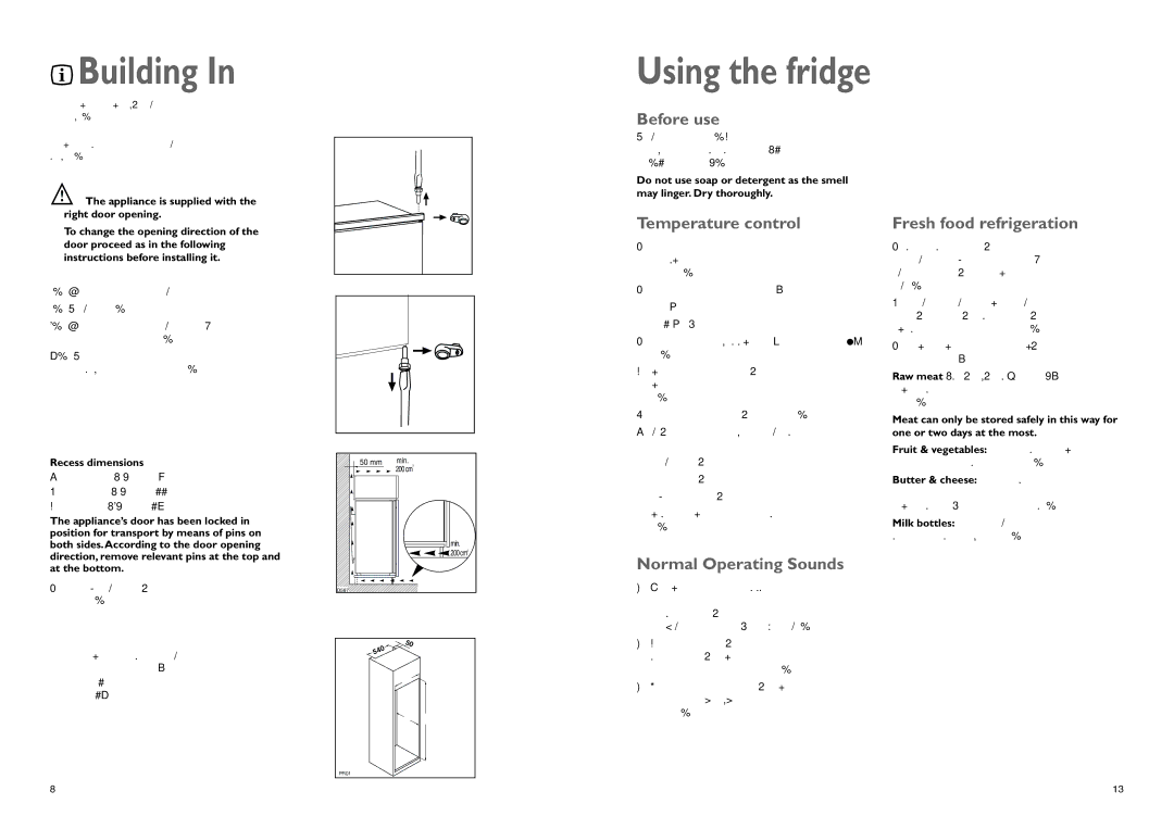 John Lewis JLBILIC02 instruction manual Building, Using the fridge 