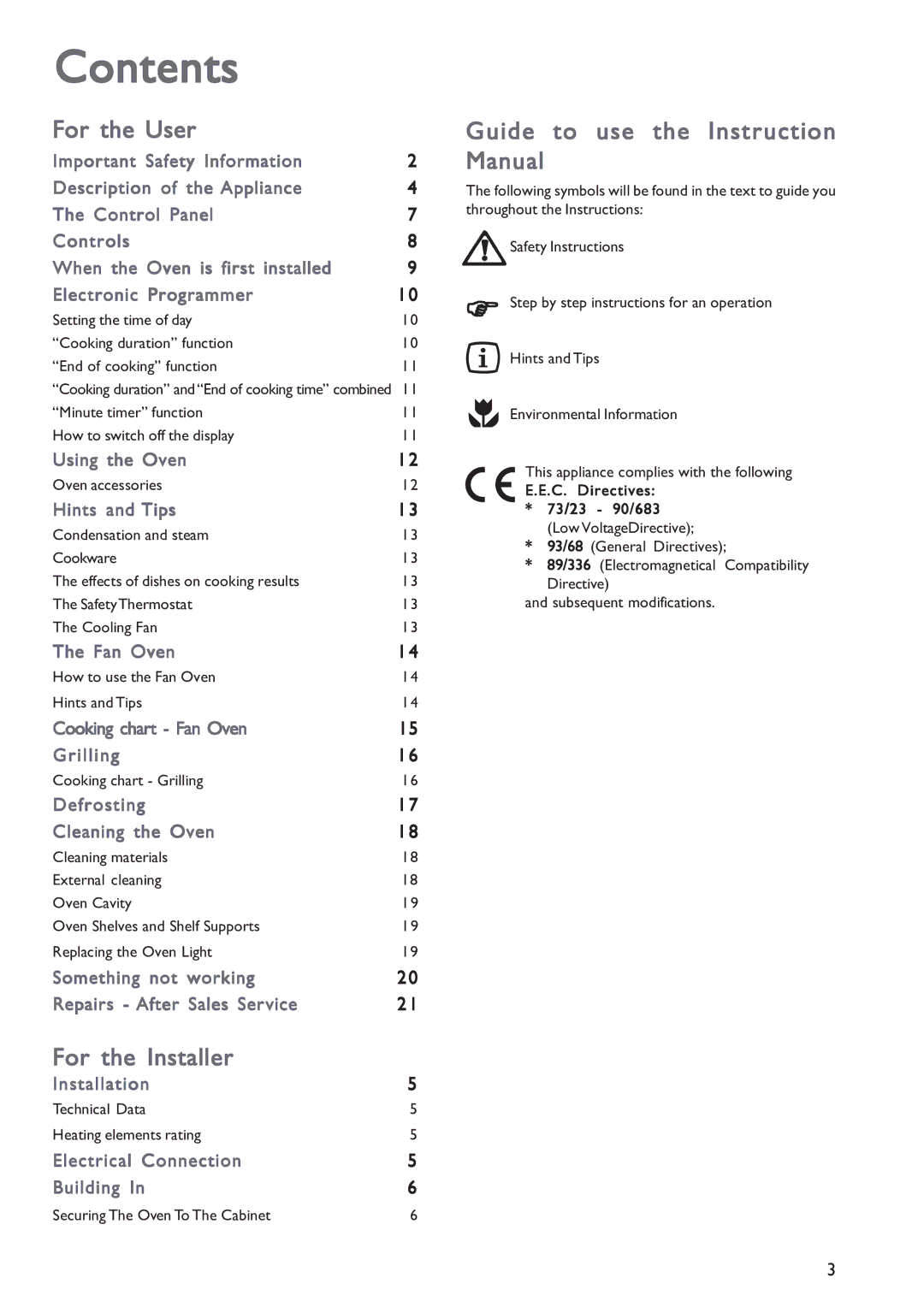 John Lewis JLBIOS601 instruction manual Contents 