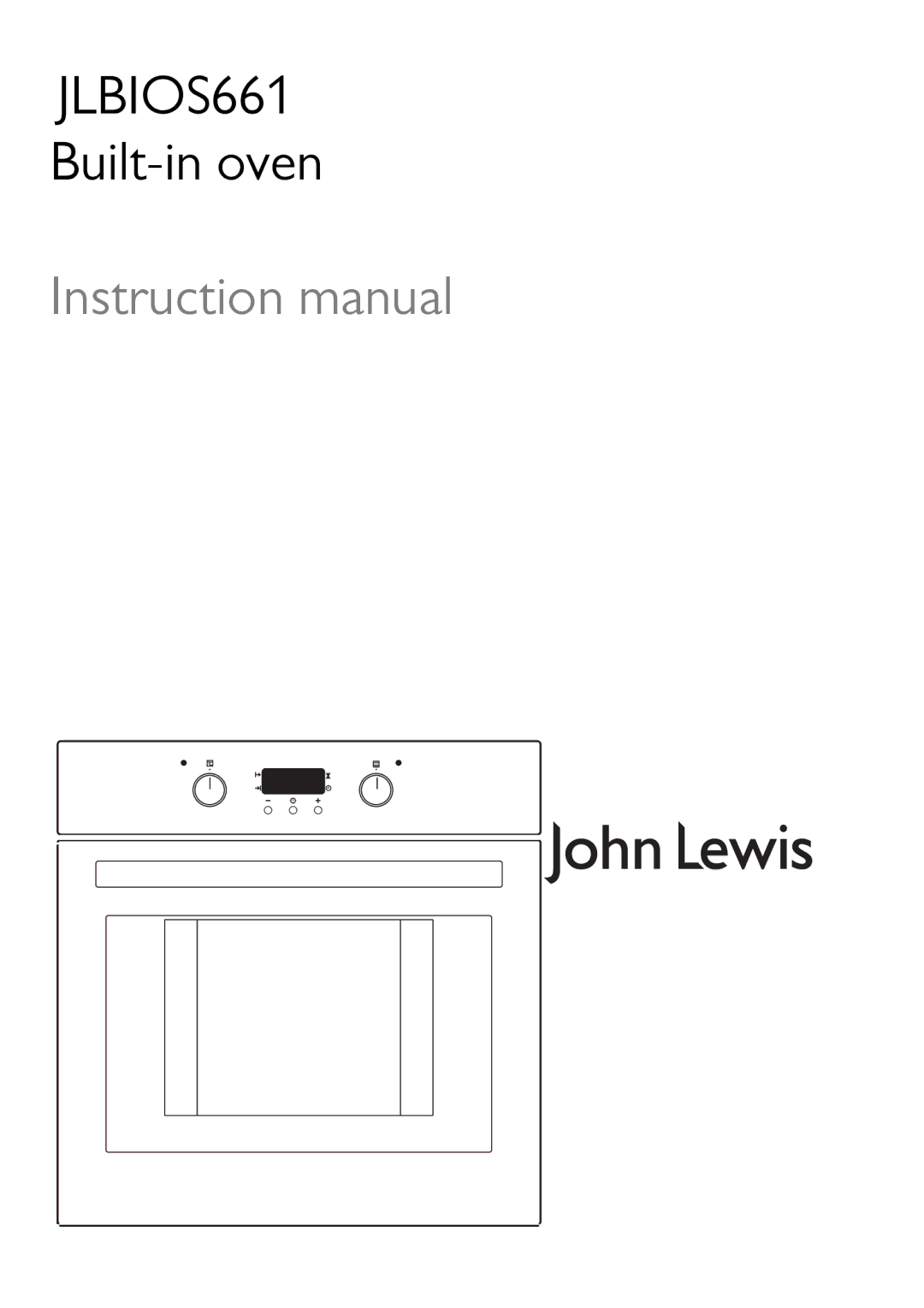 John Lewis JLBIOS661 instruction manual 