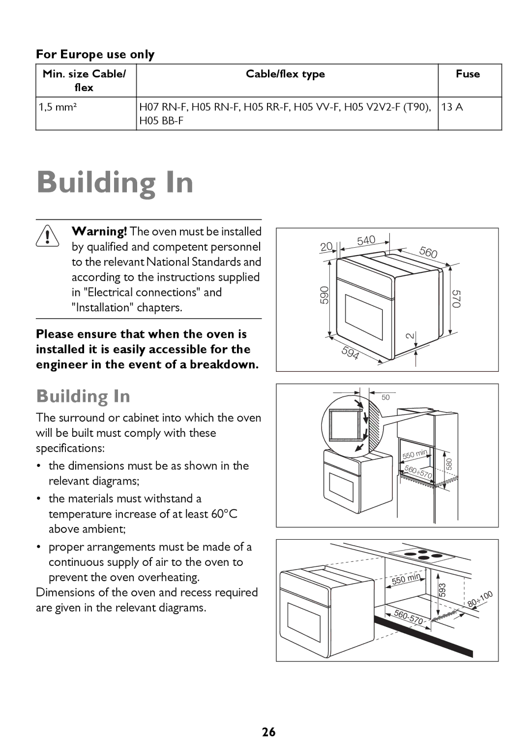 John Lewis JLBIOS661 instruction manual Building, For Europe use only 