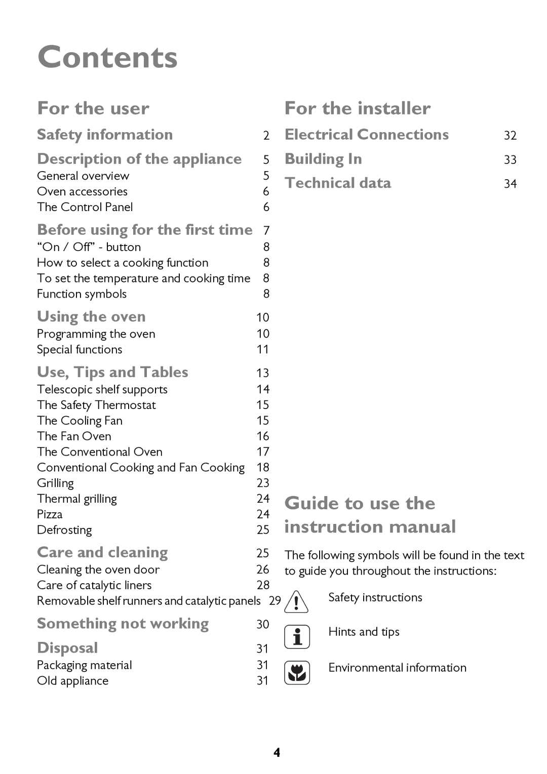 John Lewis JLBIOS662 instruction manual Contents 