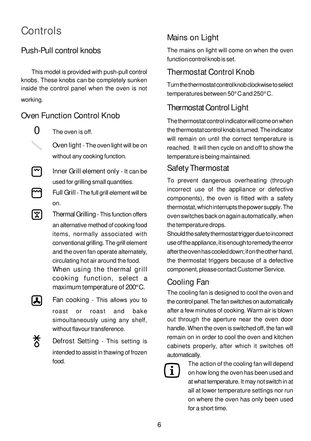 John Lewis JLBIOS663 instruction manual Controls 