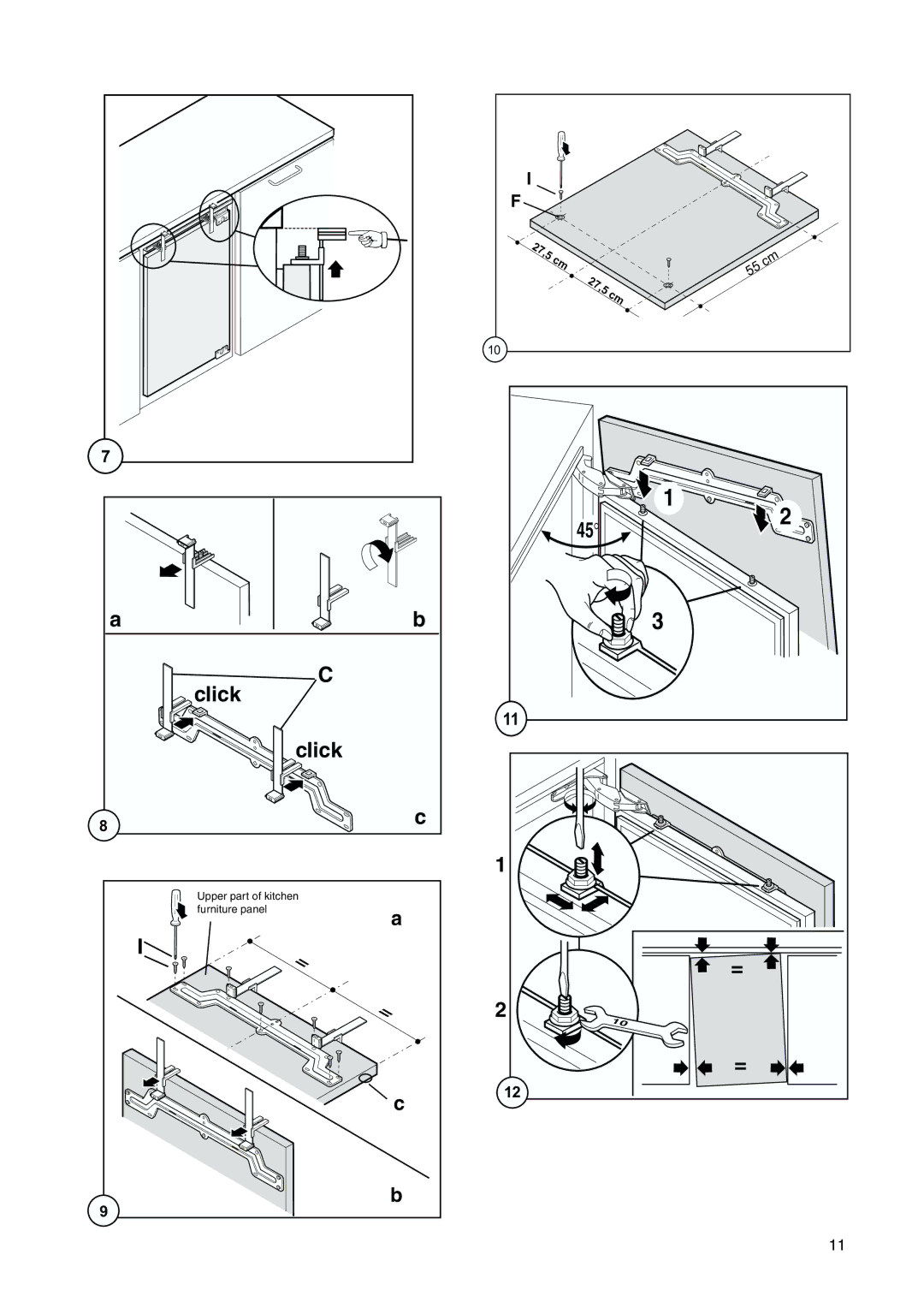 John Lewis JLBIUCF 01 instruction manual Click 