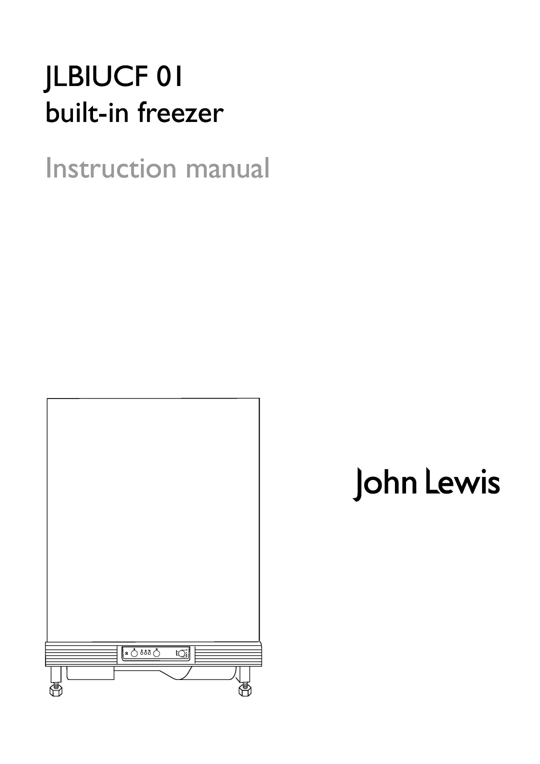 John Lewis instruction manual JLBIUCF 01 built-infreezer 
