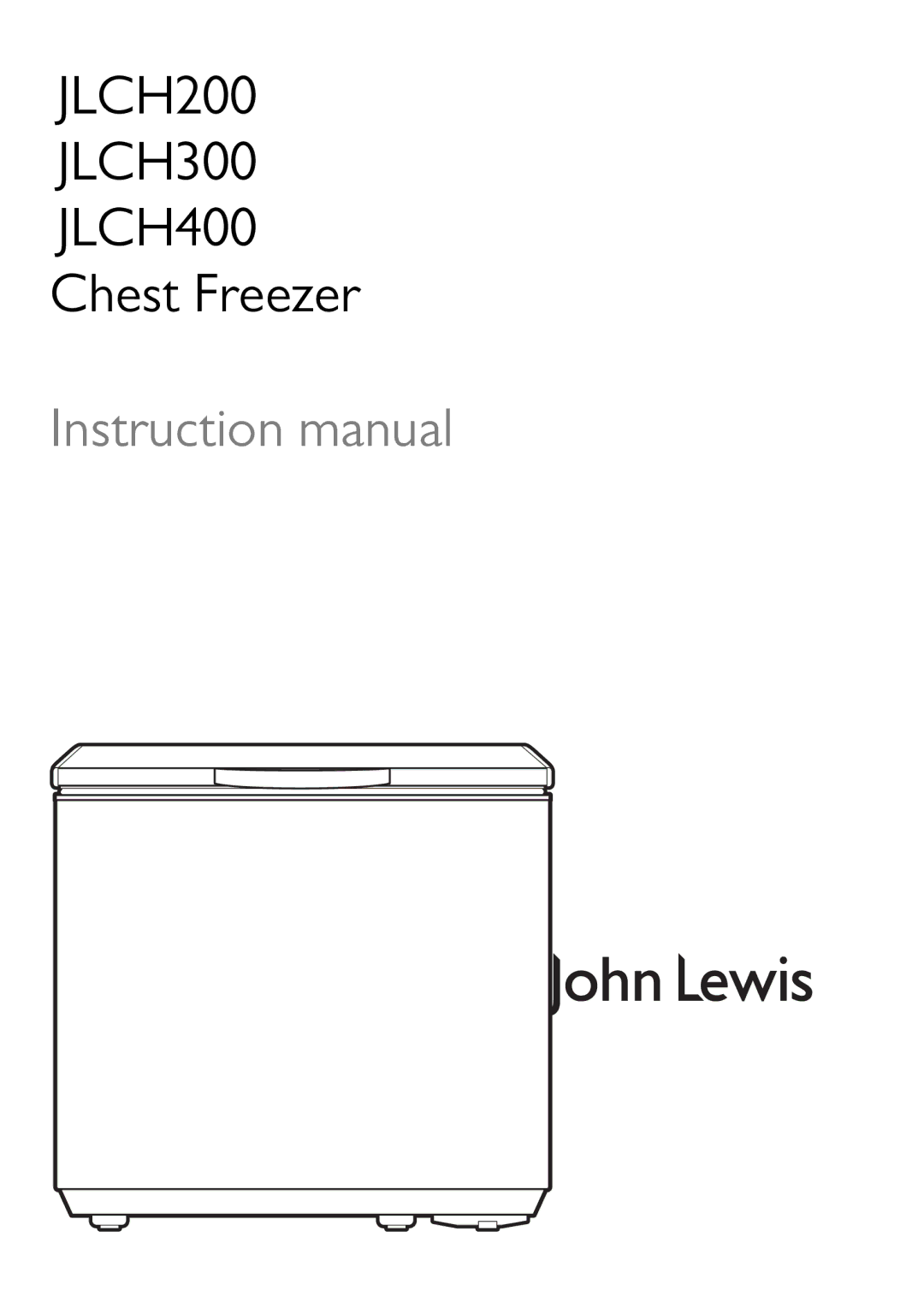 John Lewis JLCH400 instruction manual JLCH200 JLCH300 