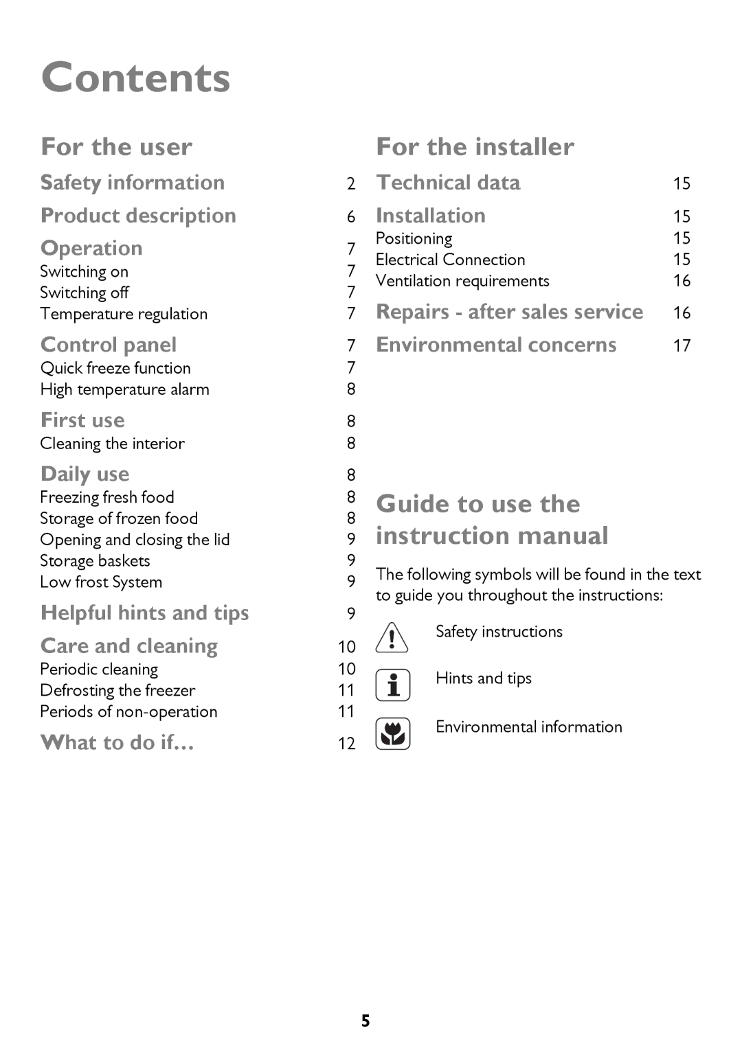 John Lewis JLCH300, JLCH200, JLCH400 instruction manual Contents 