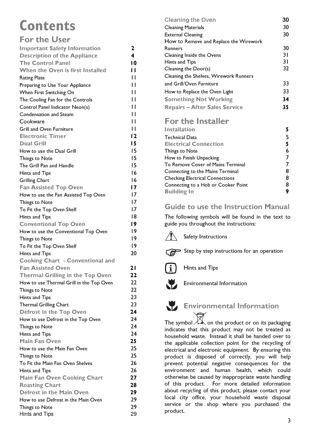 John Lewis JLDUOS705 instruction manual Contents 