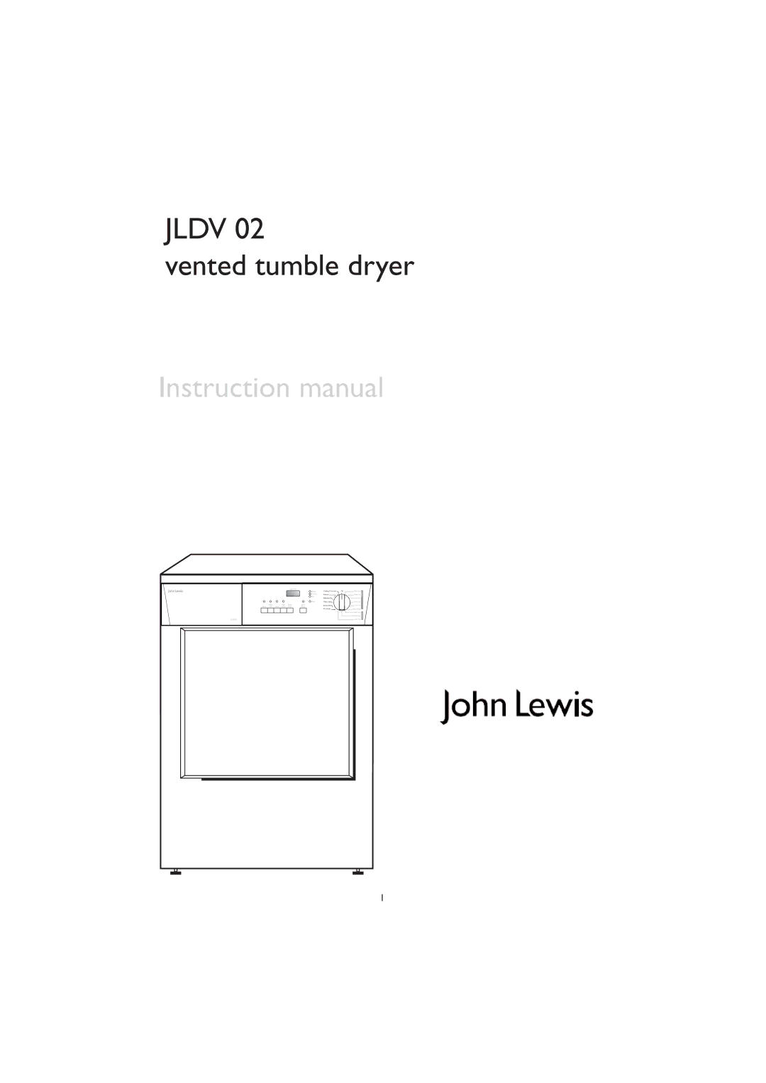 John Lewis JLDV 02 instruction manual Jldv 