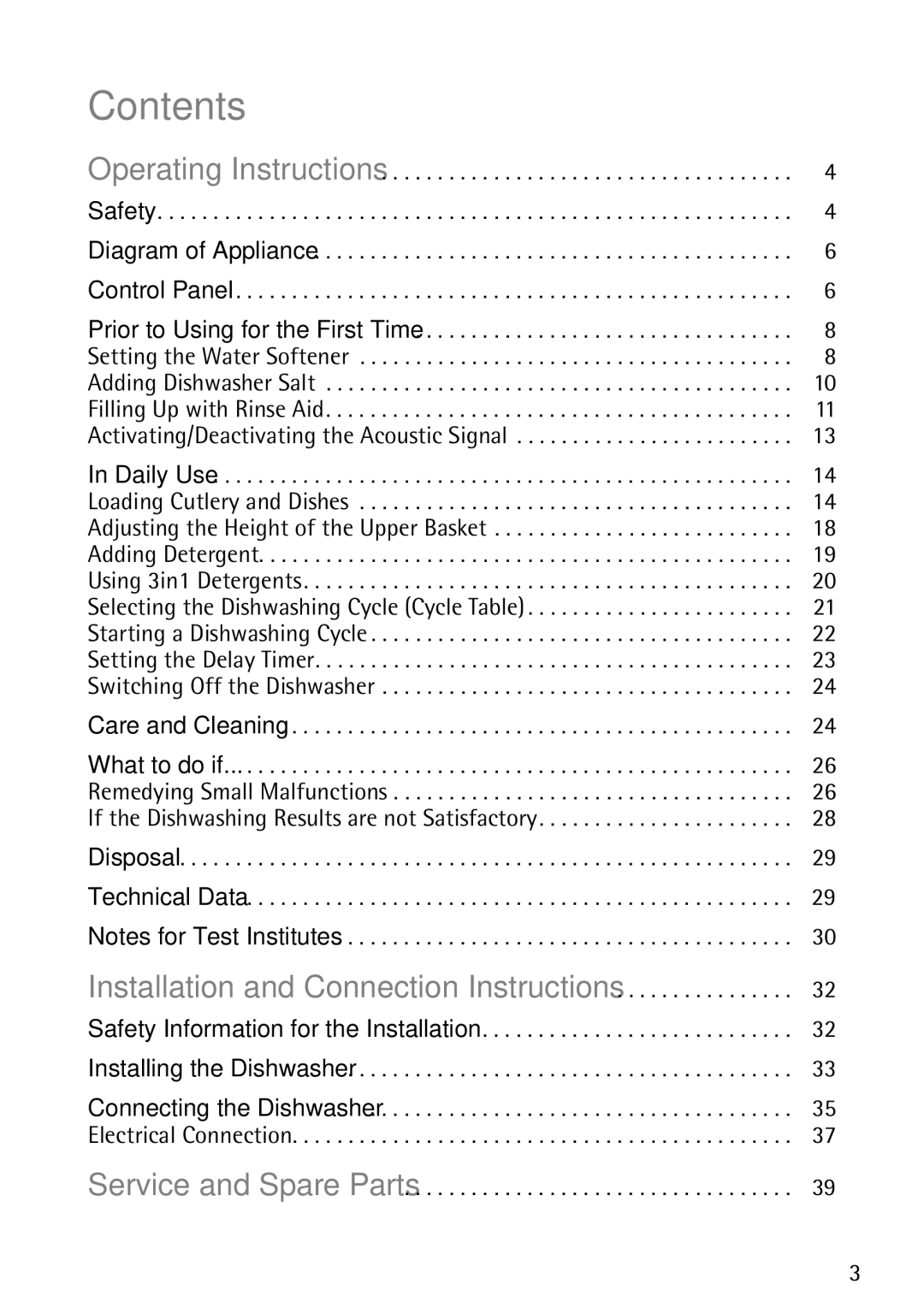 John Lewis JLDWS1202 instruction manual Contents 