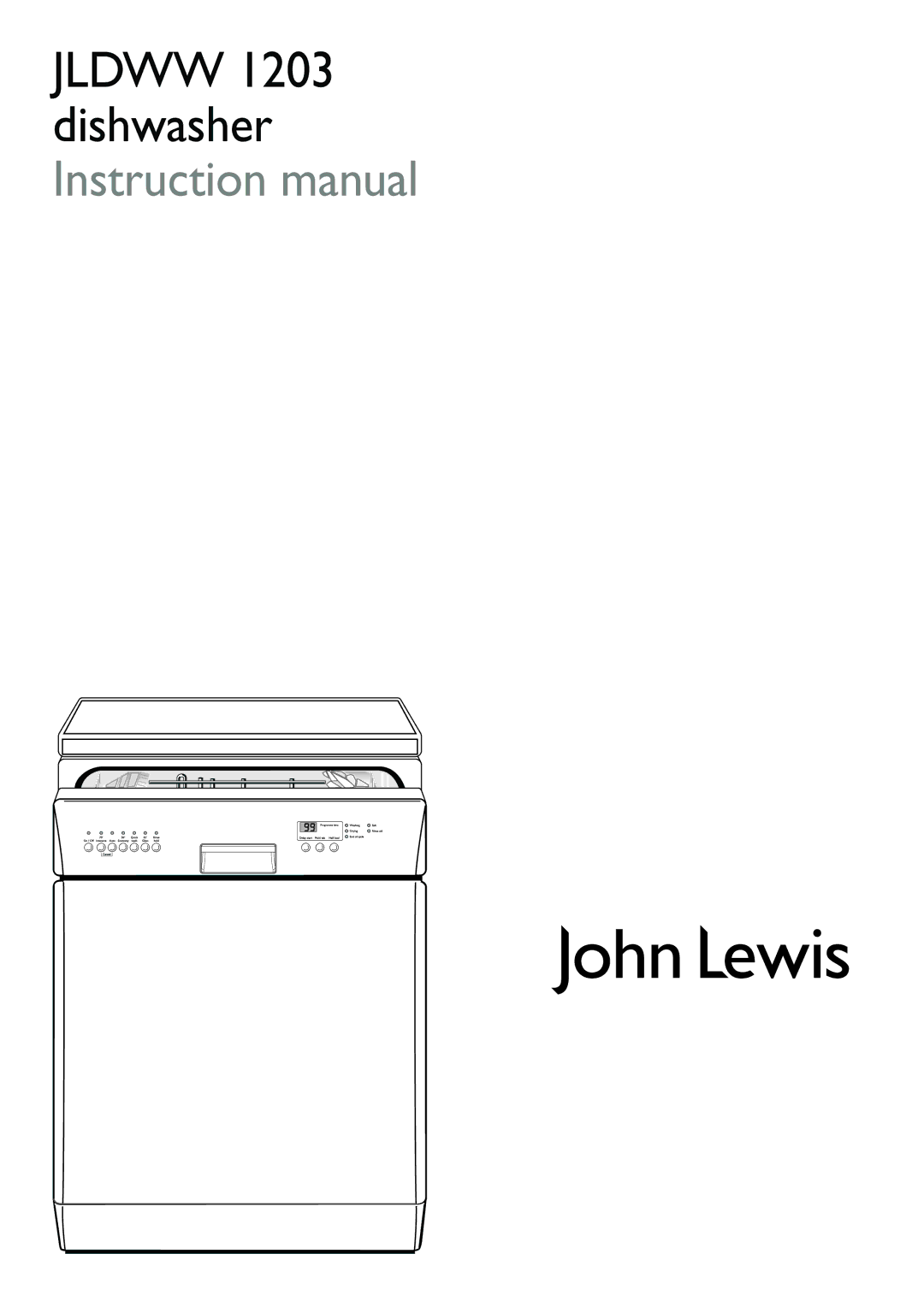 John Lewis JLDWW 1203 instruction manual 