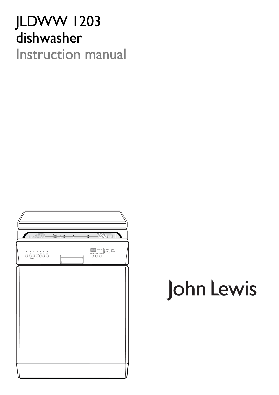 John Lewis JLDWW 1203 instruction manual 