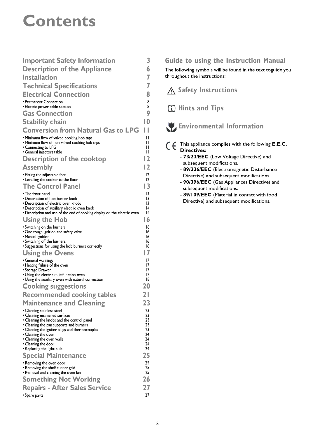 John Lewis JLRC101 instruction manual Contents 