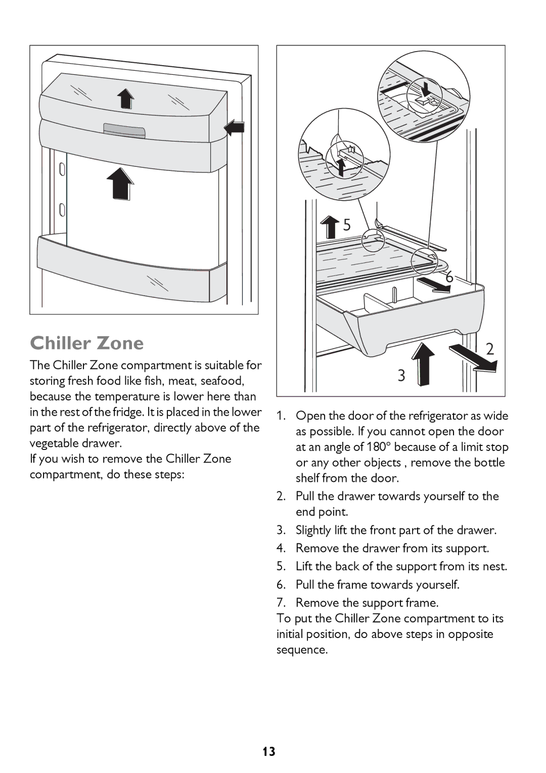 John Lewis JLSS2015, JLSS1814, JLFFW2013, JLFFW1811, JLFFW2012 instruction manual Chiller Zone 