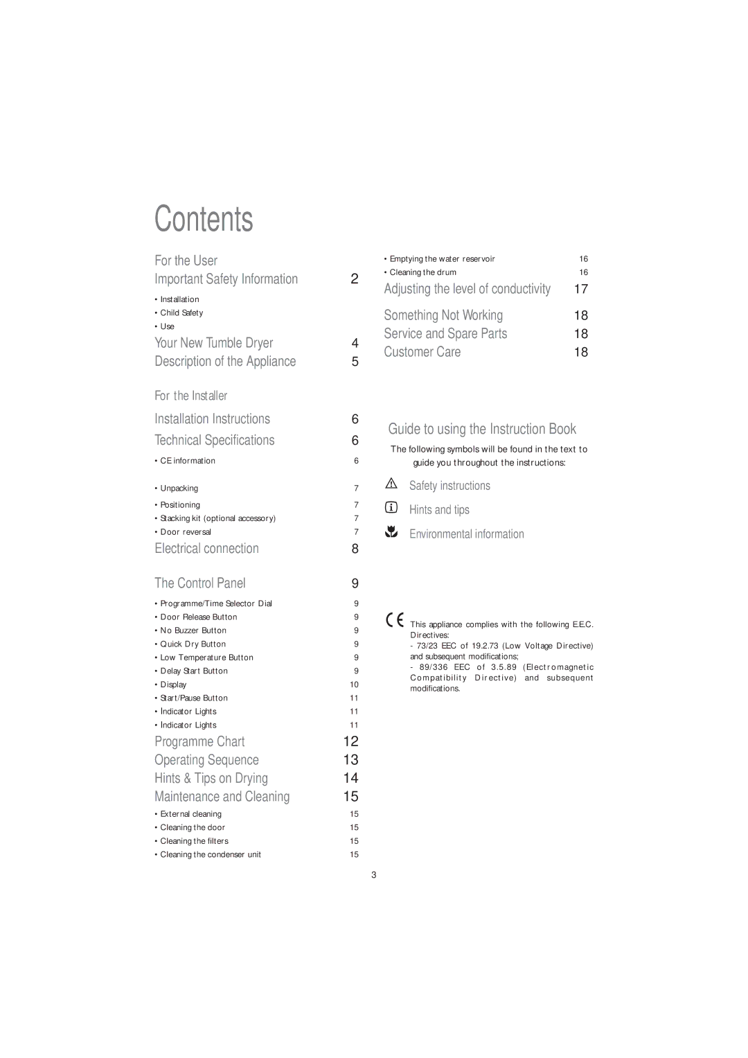 John Lewis JLTDC 05 instruction manual Contents 