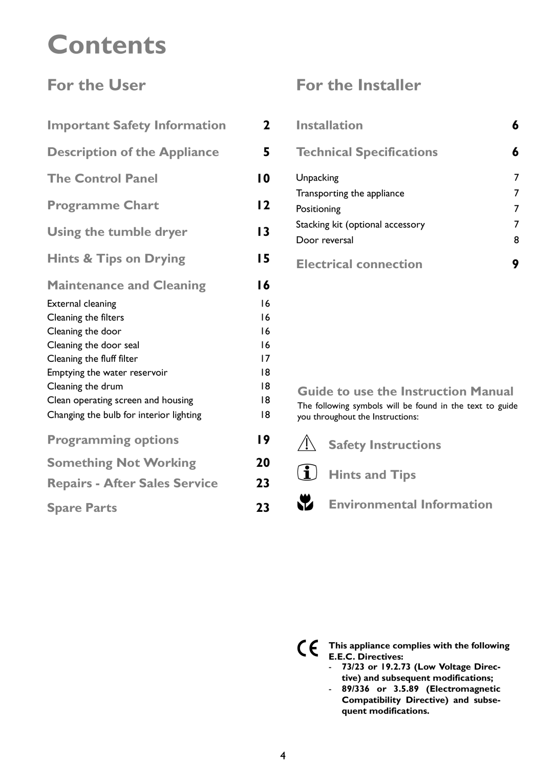 John Lewis JLTDC01 instruction manual Contents 