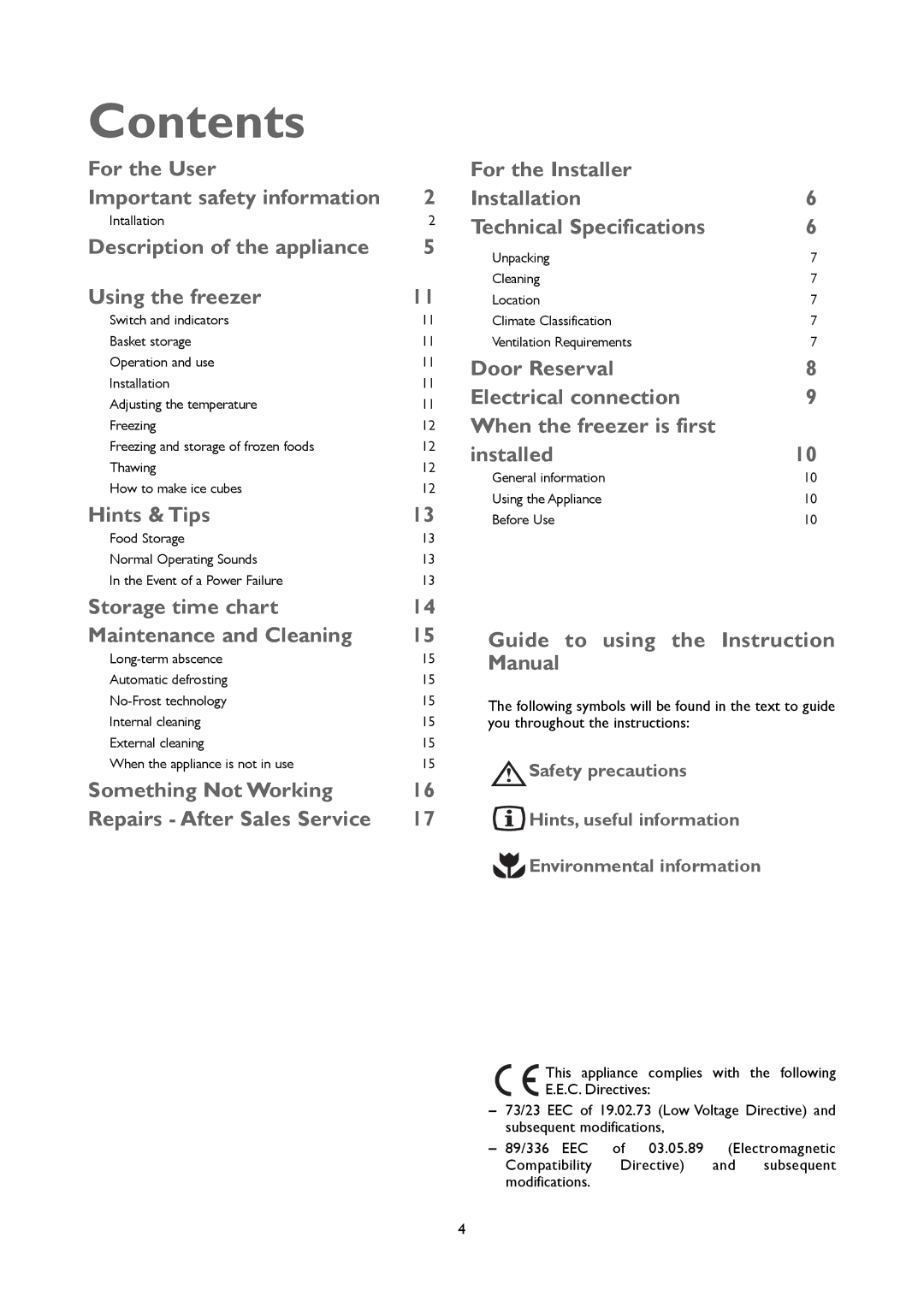 John Lewis JLUCFZW6002 instruction manual Contents 