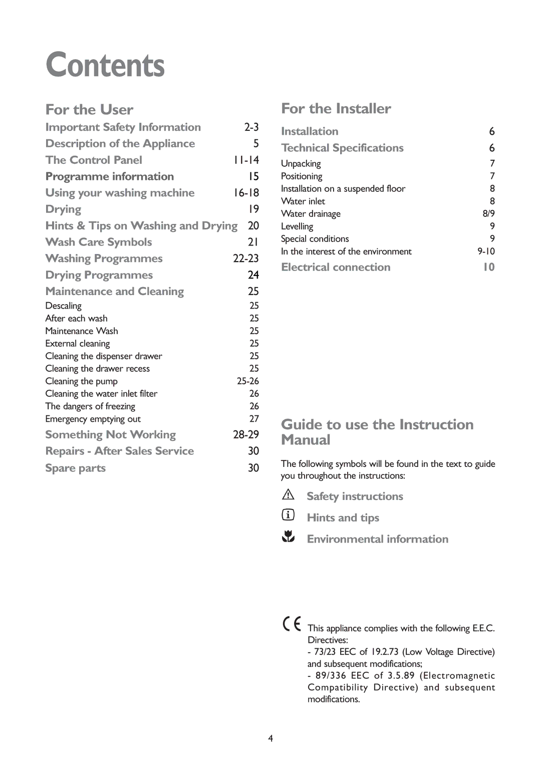 John Lewis JLWD 1406 1400 instruction manual Contents 