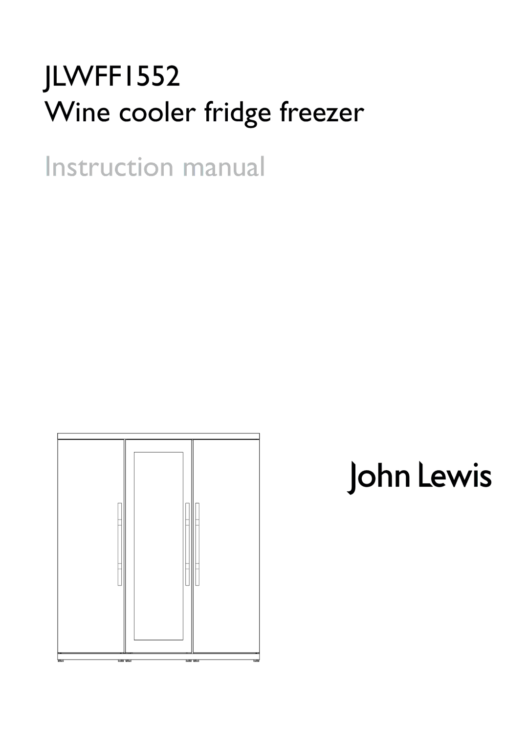 John Lewis JLWFF1552 instruction manual 