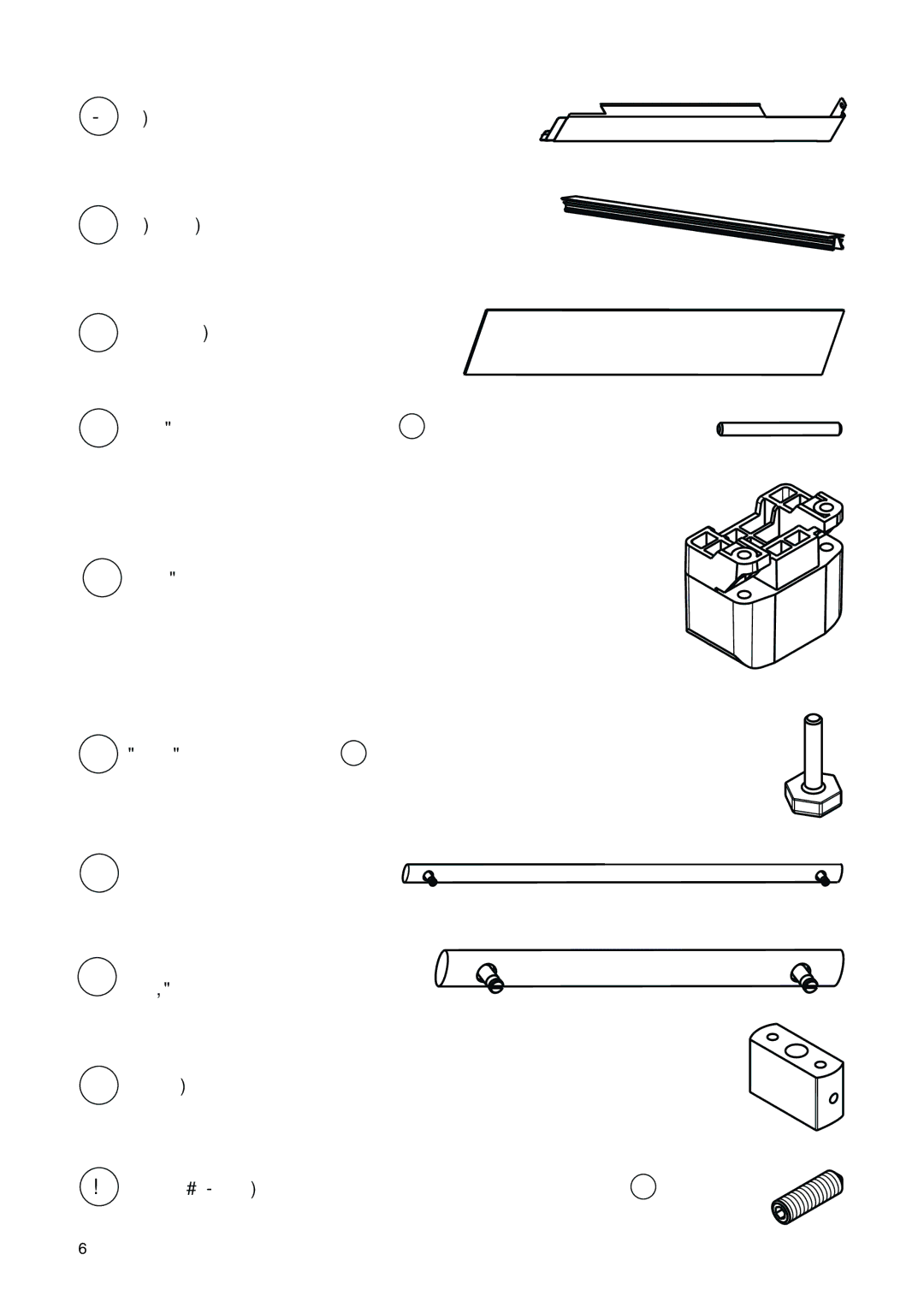 John Lewis SBSKITB instruction manual Screw M6x20 Hexagon Socket Cone Tool Y 