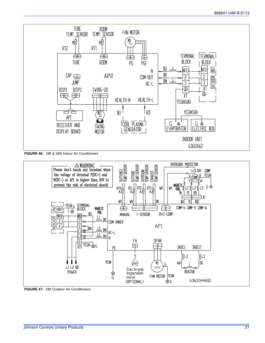 Johnson Controls 22 SEER installation manual 18K & 24K Indoor Air Conditioners 