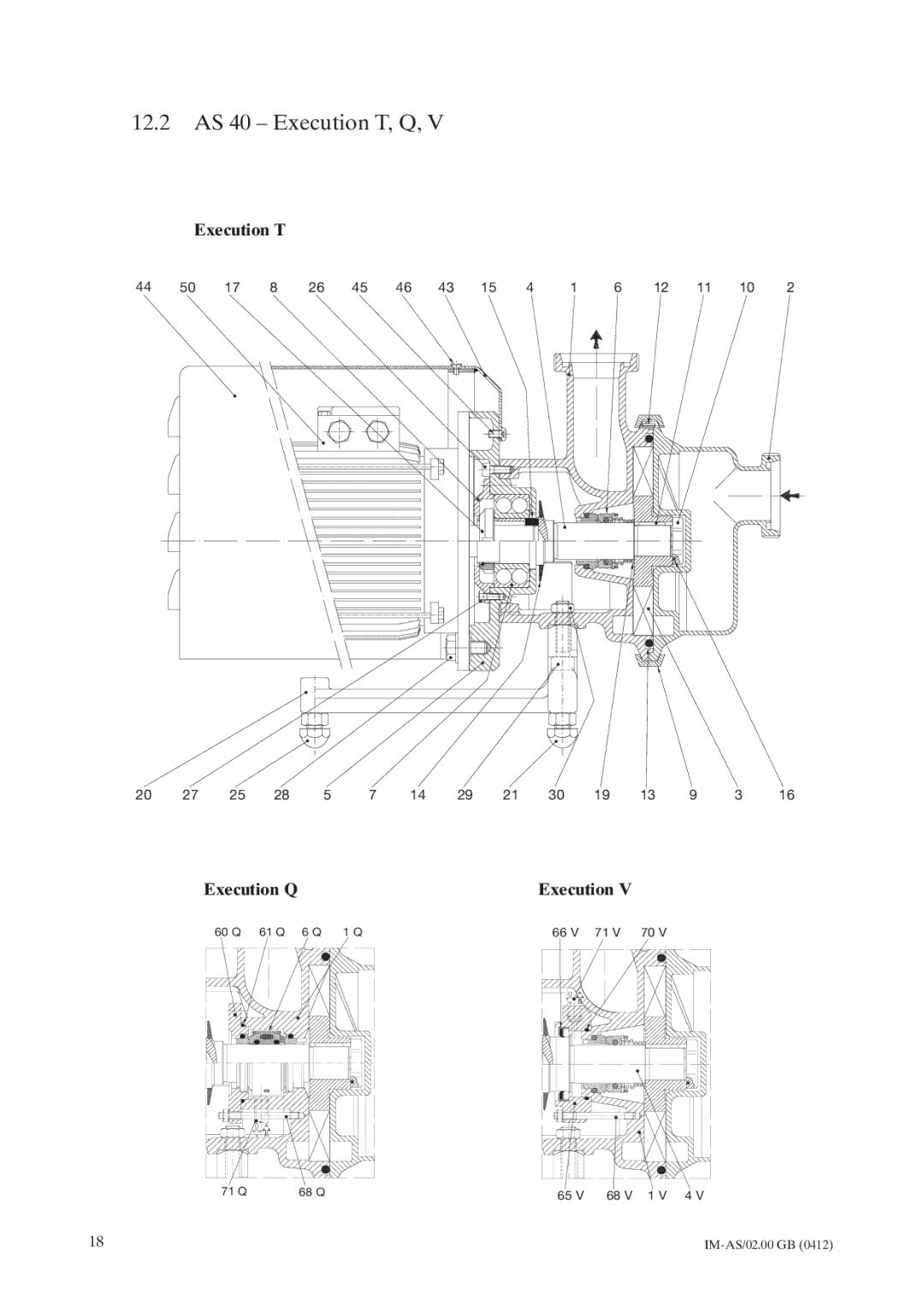 Johnson Controls instruction manual 12.2 AS 40 Execution T, Q 