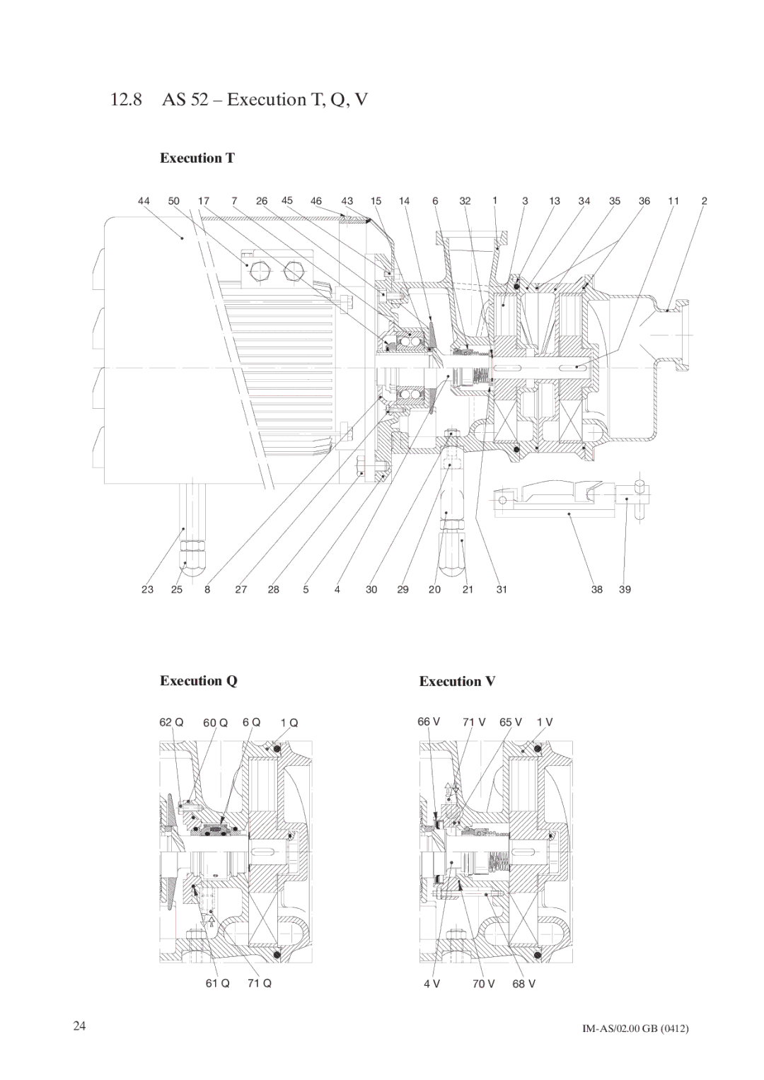 Johnson Controls instruction manual 12.8 AS 52 Execution T, Q 