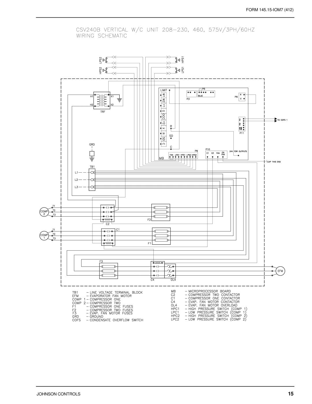 Johnson Controls CSV060B-240B installation instructions Johnson Controls 