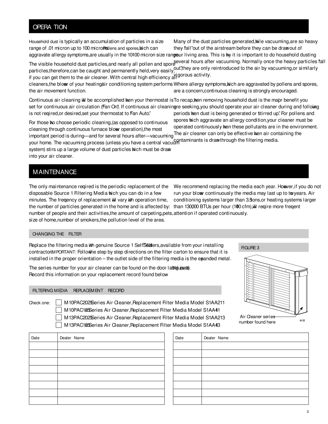 Johnson Controls M13PAC1625/2025, M10PAC1625/2025 owner manual Operation, Maintenance 