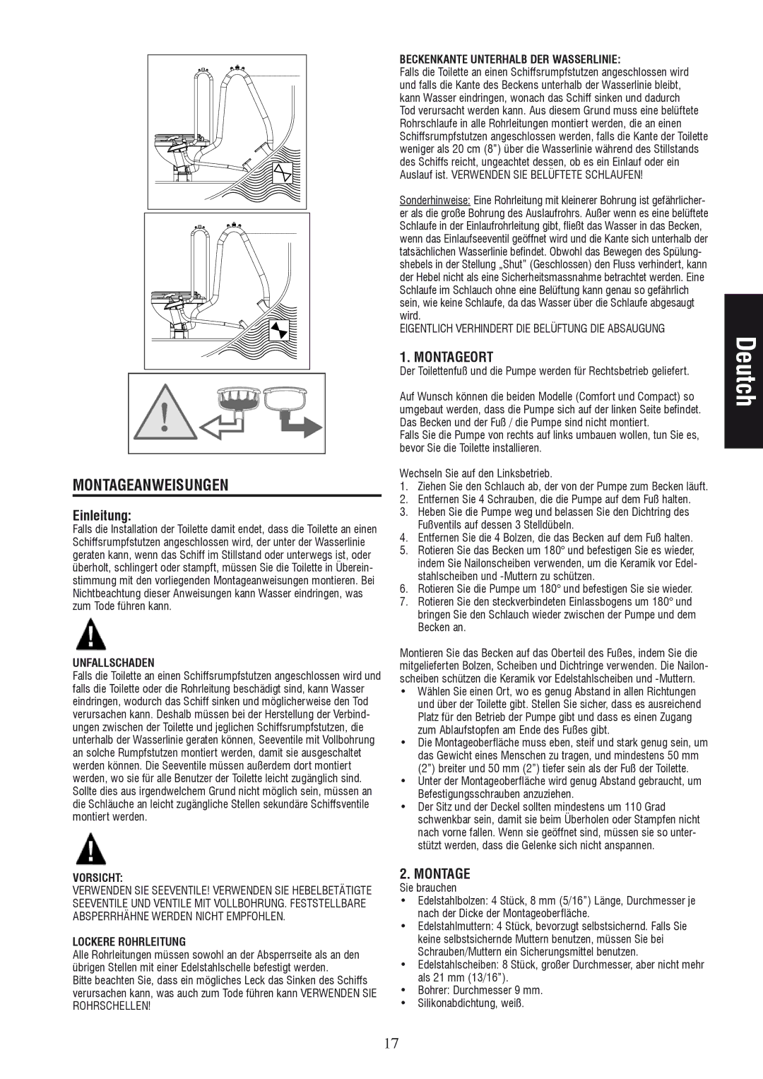 Johnson Hardware IB-412 R01 instruction manual Montageanweisungen, Einleitung, Montageort 