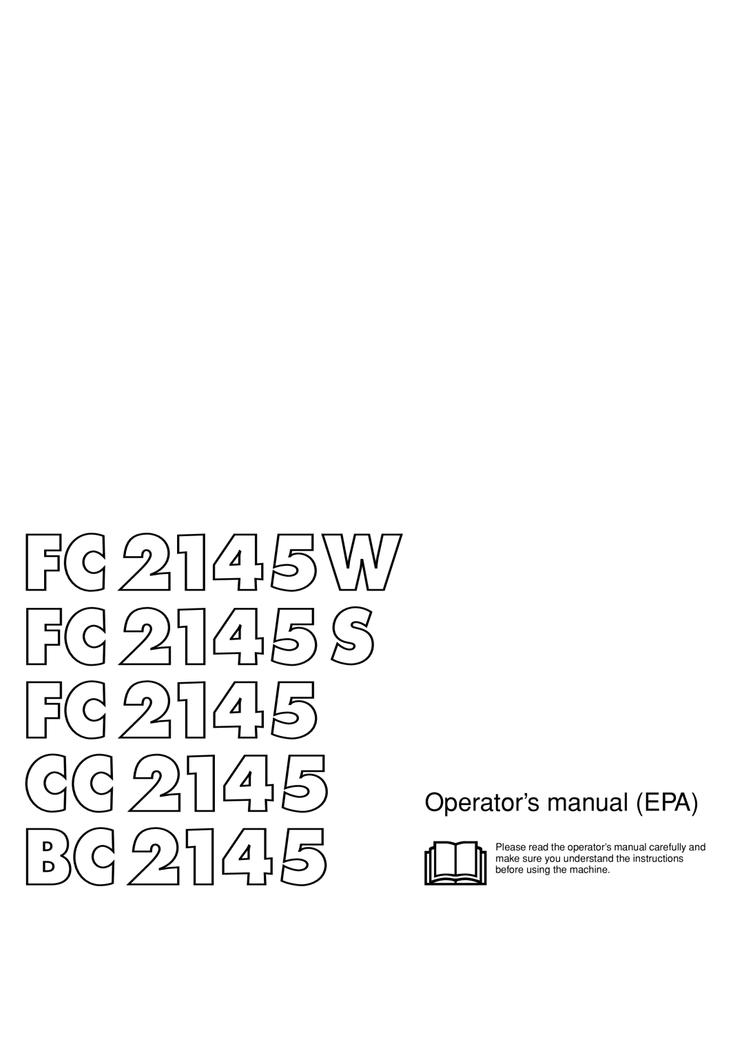 Jonsered CC 2145 manual Operator’s manual EPA 