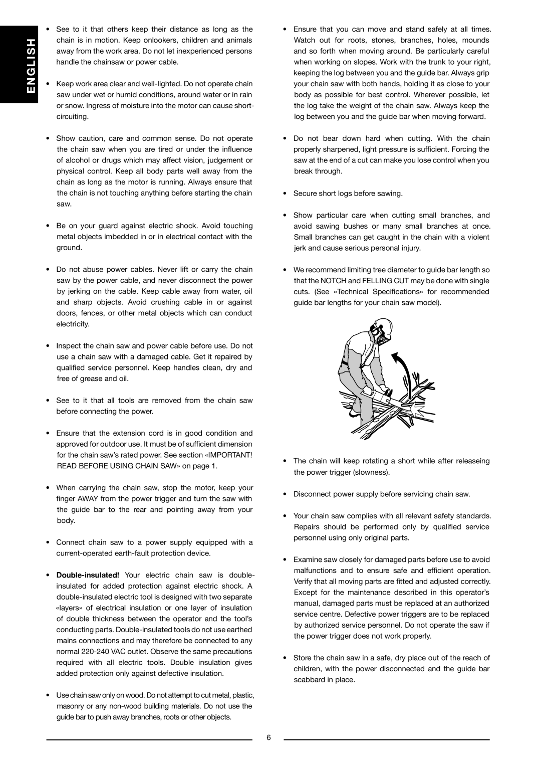 Jonsered CS 2121 EL, CS 2117 EL manual English 