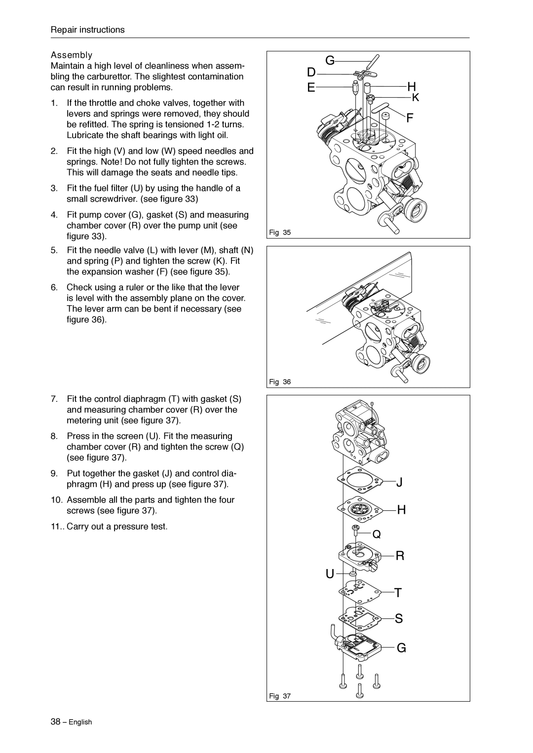 Jonsered CS 2240 manual Assembly 