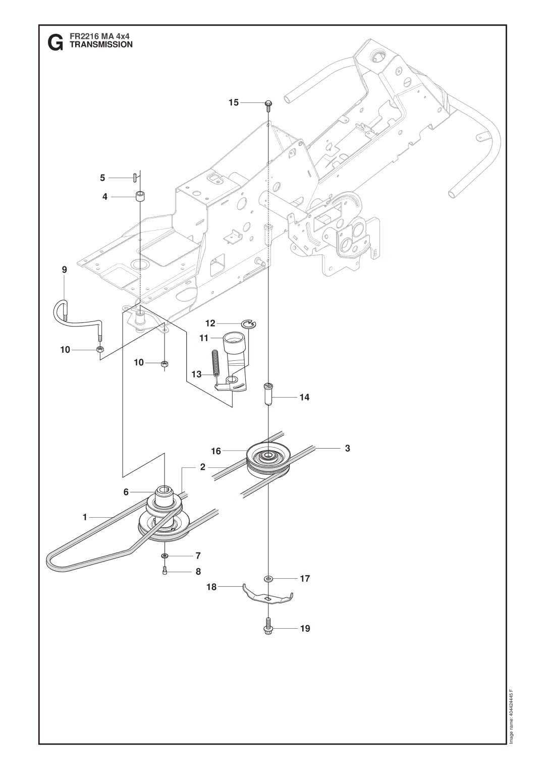 Jonsered FR2216 MA 4X4 manual Transmission 