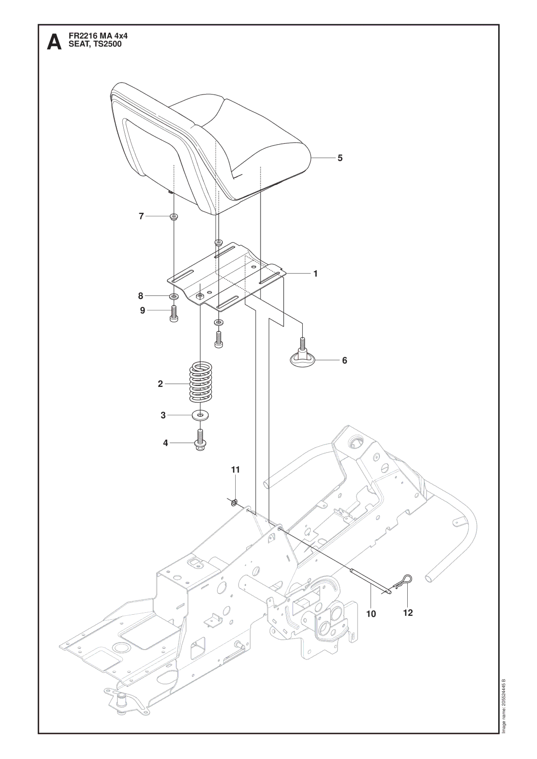 Jonsered FR2216 MA 4X4 manual FR2216 MA SEAT, TS2500 