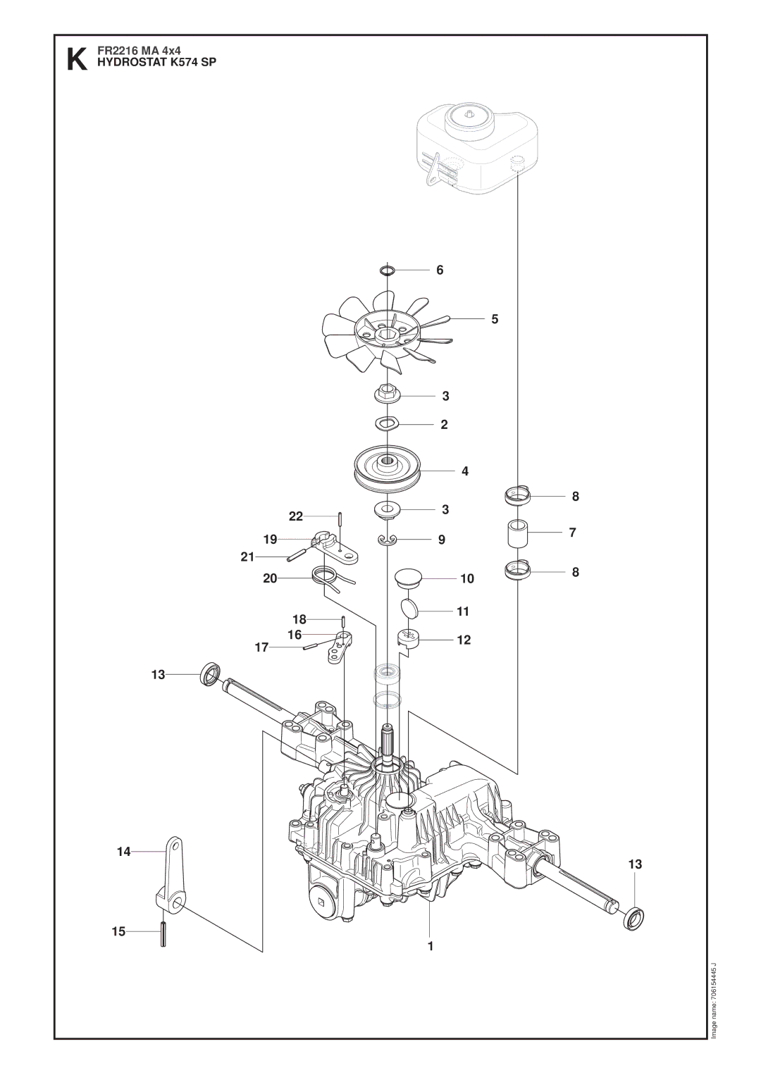 Jonsered FR2216 MA 4X4 manual Hydrostat K574 SP 