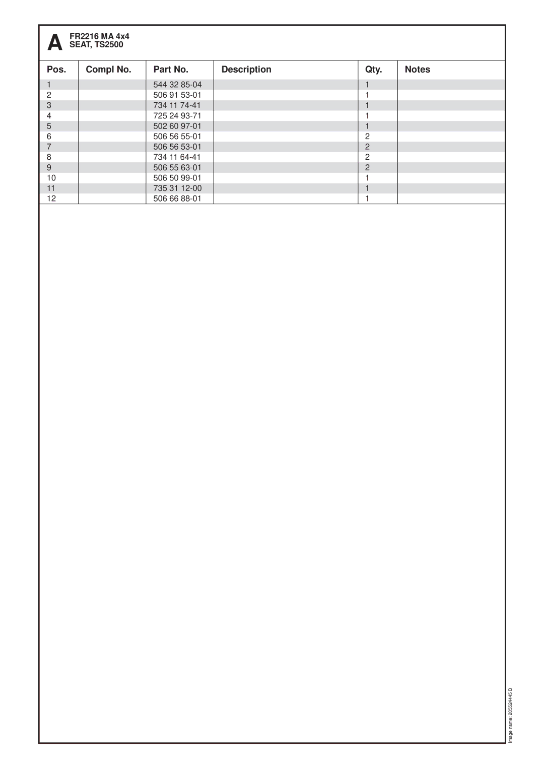 Jonsered FR2216 MA 4X4 manual Pos Compl No 