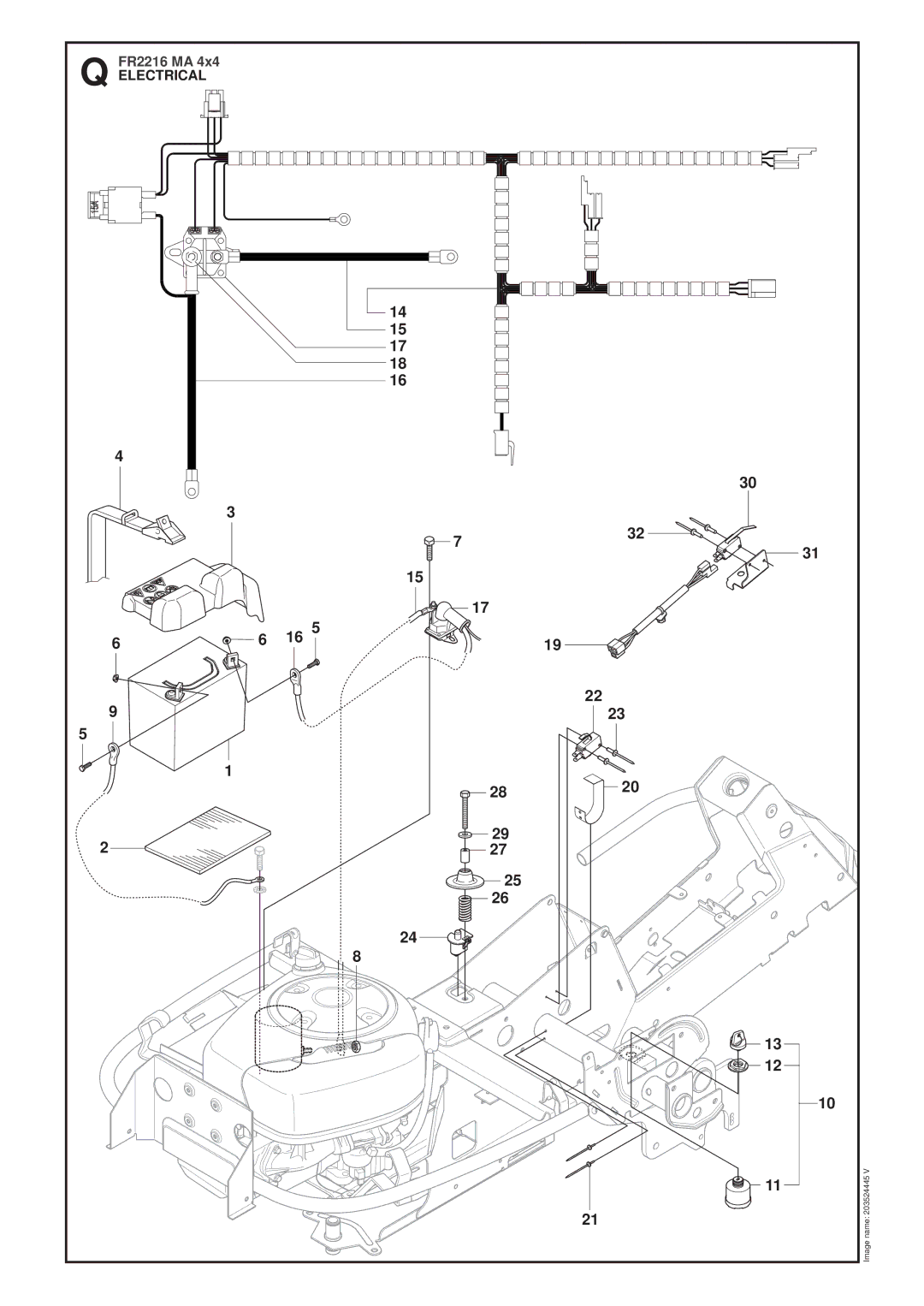 Jonsered FR2216 MA 4X4 manual Electrical 