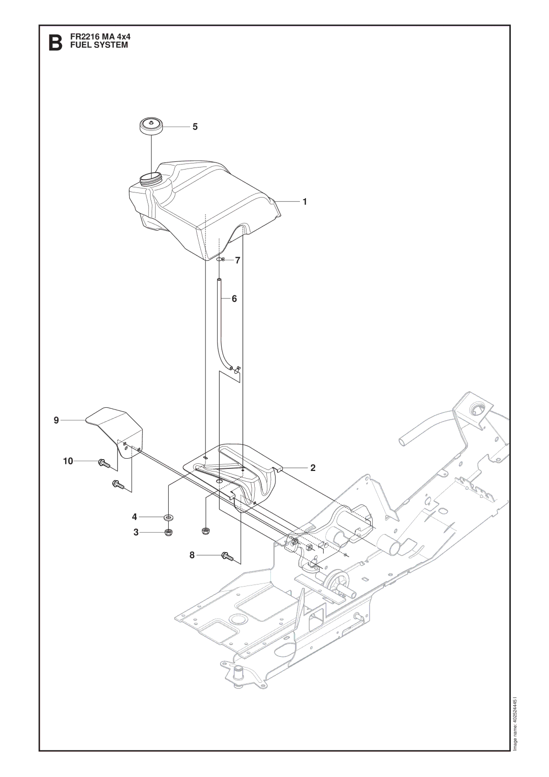 Jonsered FR2216 MA 4X4 manual Fuel System 