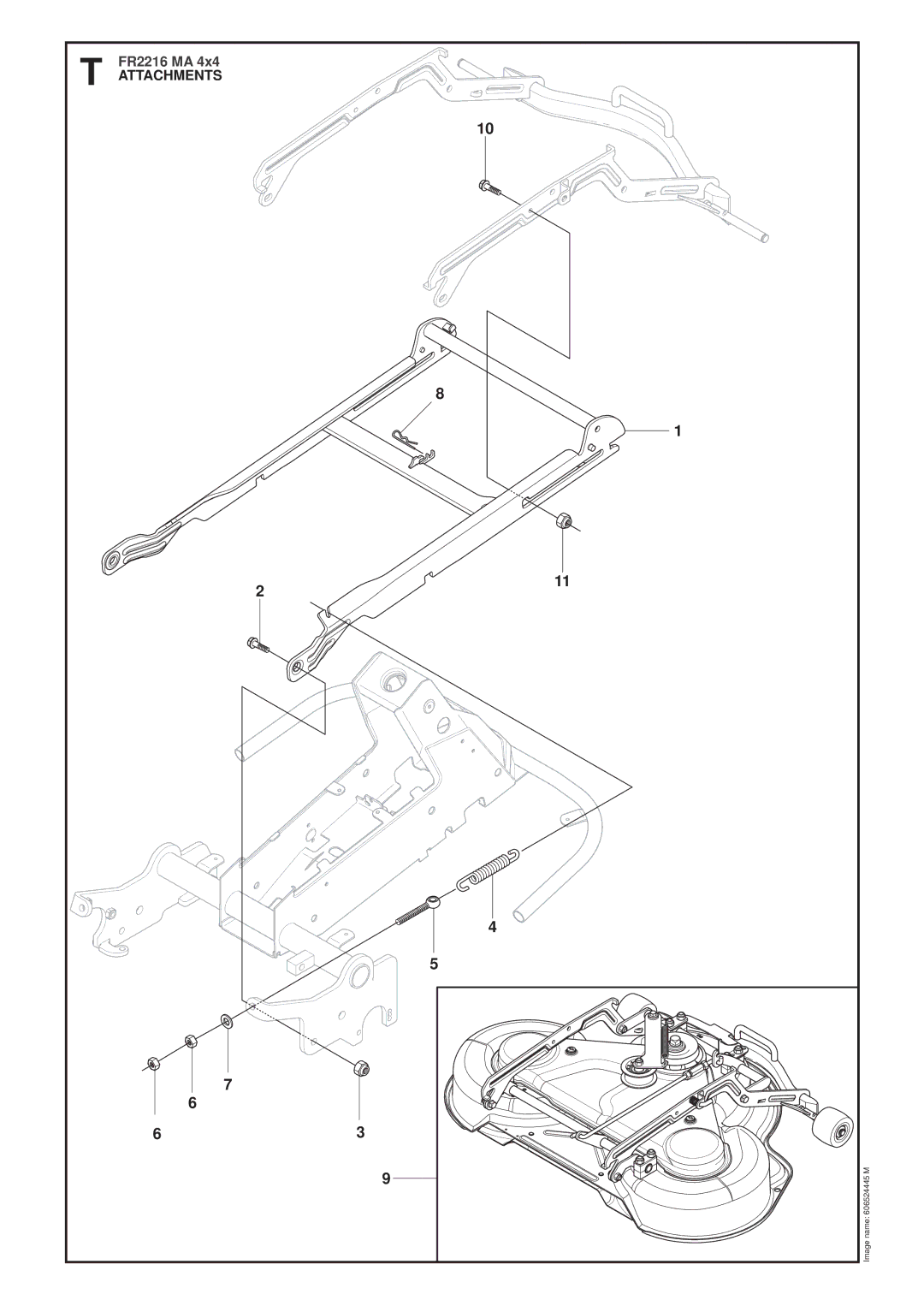 Jonsered FR2216 MA 4X4 manual Attachments 