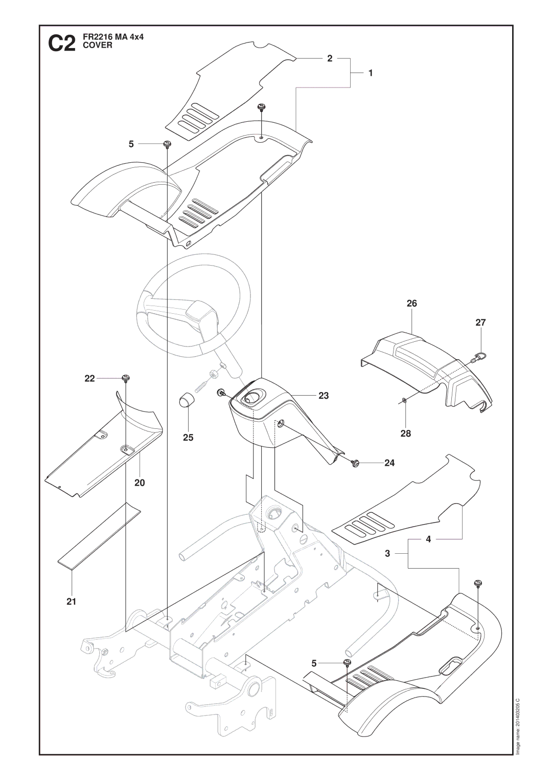 Jonsered FR2216 MA 4X4 manual C2 Cover 