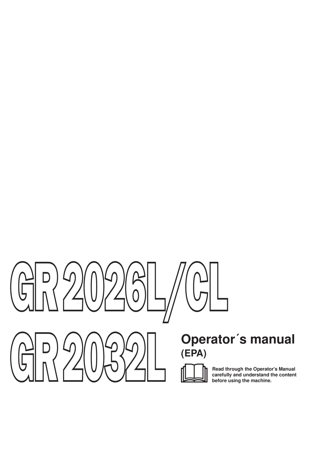 Jonsered GR2026L/CL, GR2032L manual Operator´s manual, Epa 