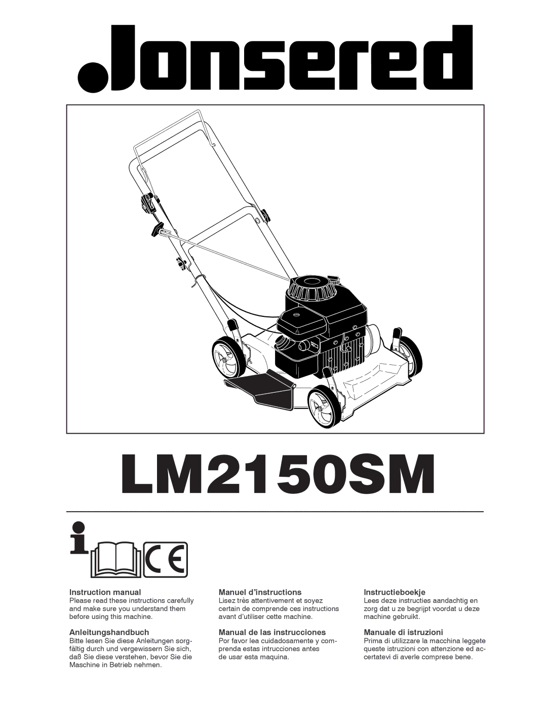 Jonsered LM2150SM instruction manual 