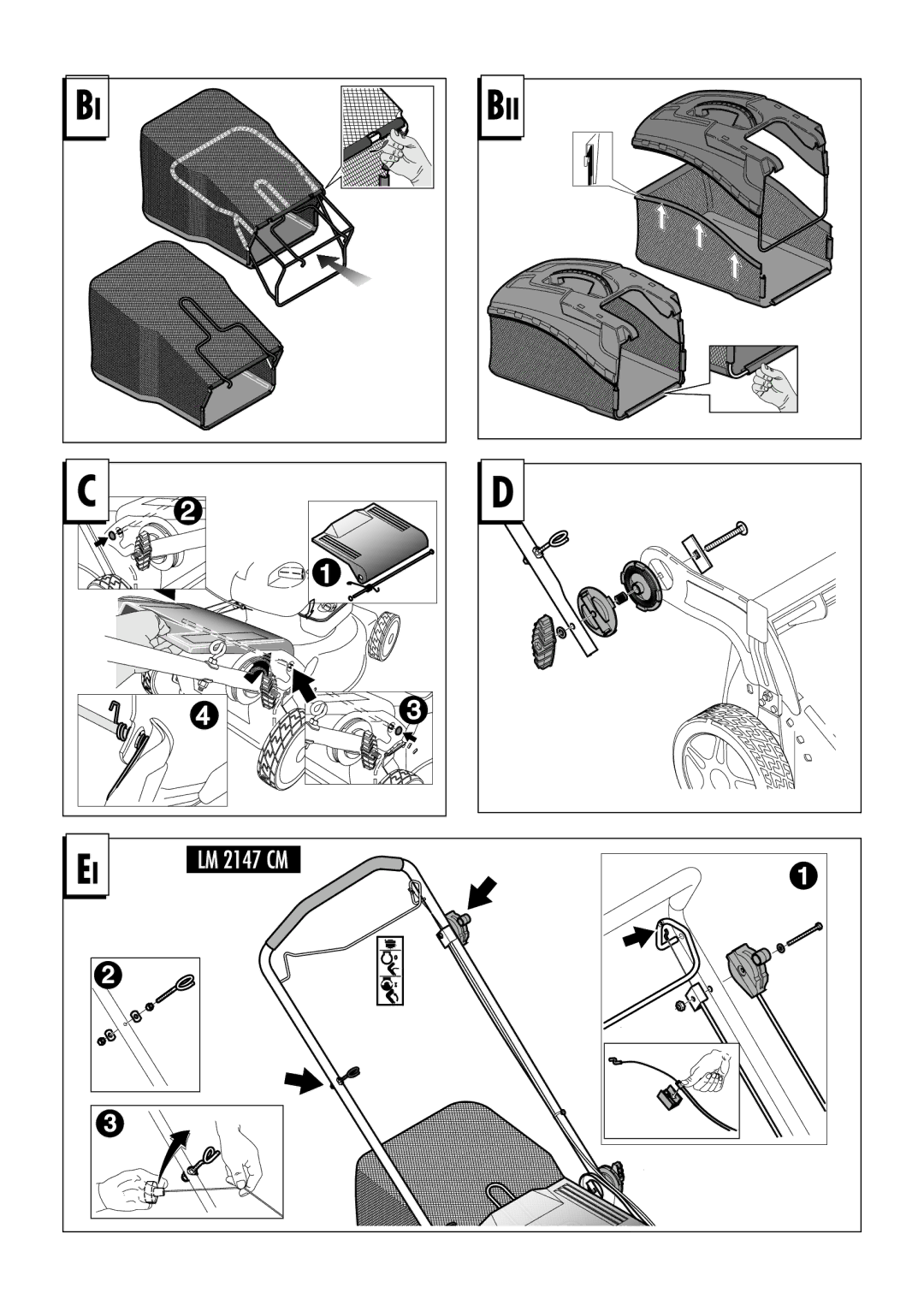 Jonsered LM2151 CMD, LM2146 CD, LM2150 CMD, LM2147 CMDE manual 