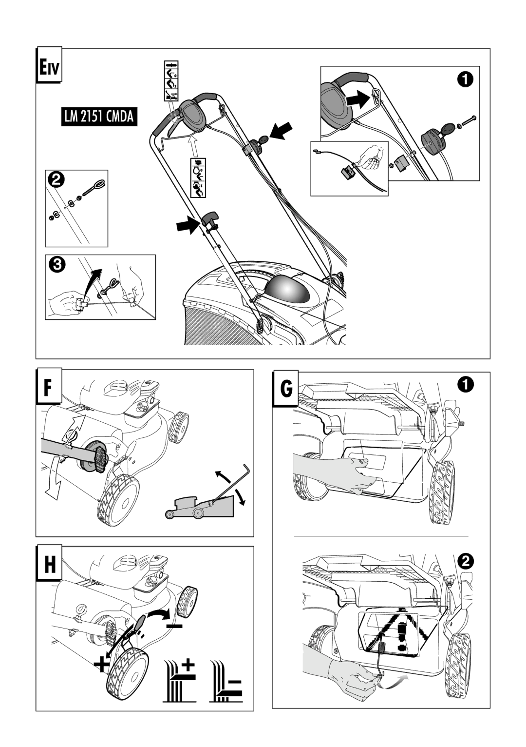 Jonsered LM2151 CMD, LM2146 CD, LM2150 CMD, LM2147 CMDE manual 