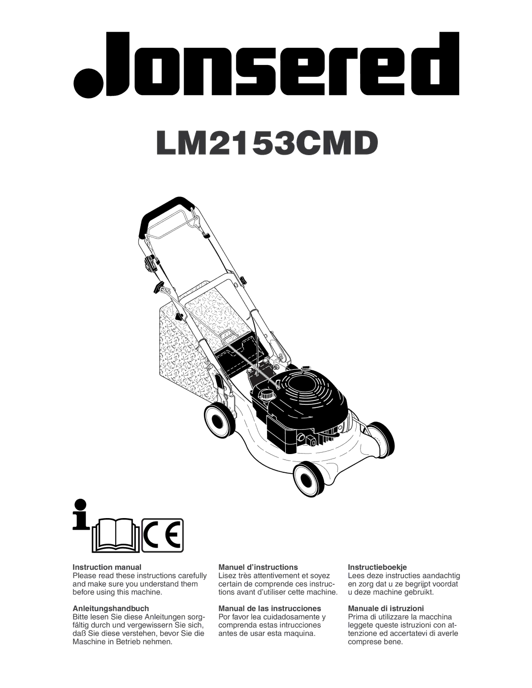 Jonsered LM2153CMD instruction manual 